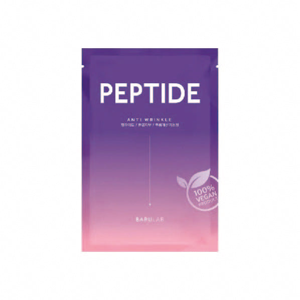 Front packaging of Barulab Clean Vegan Peptide Mask Sheet,