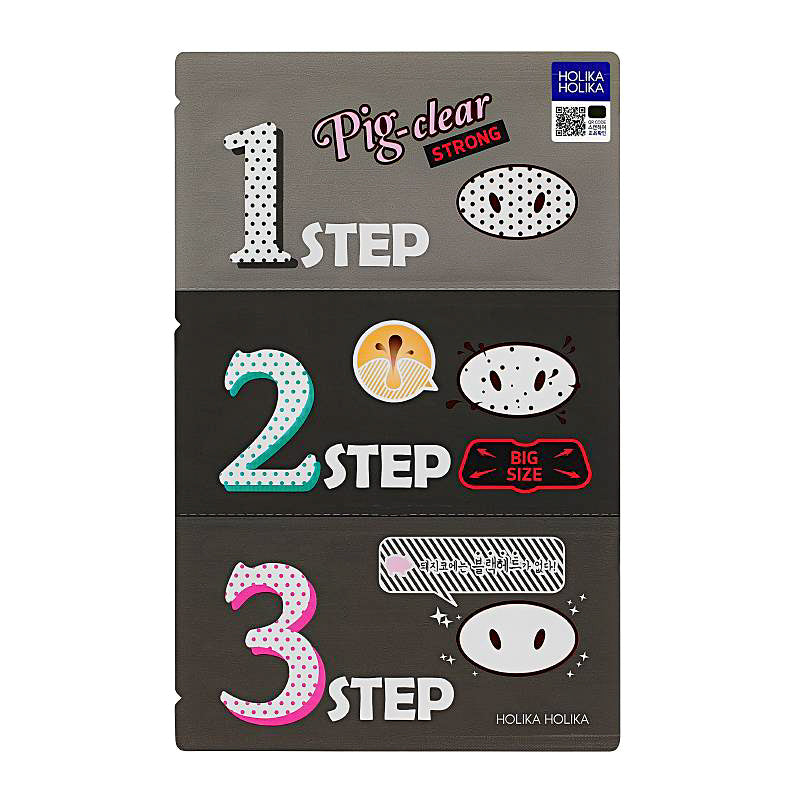 Pig Clear Blackhead 3-Step Kit (Strong) Holika Holika | Moshi Moshi Mart