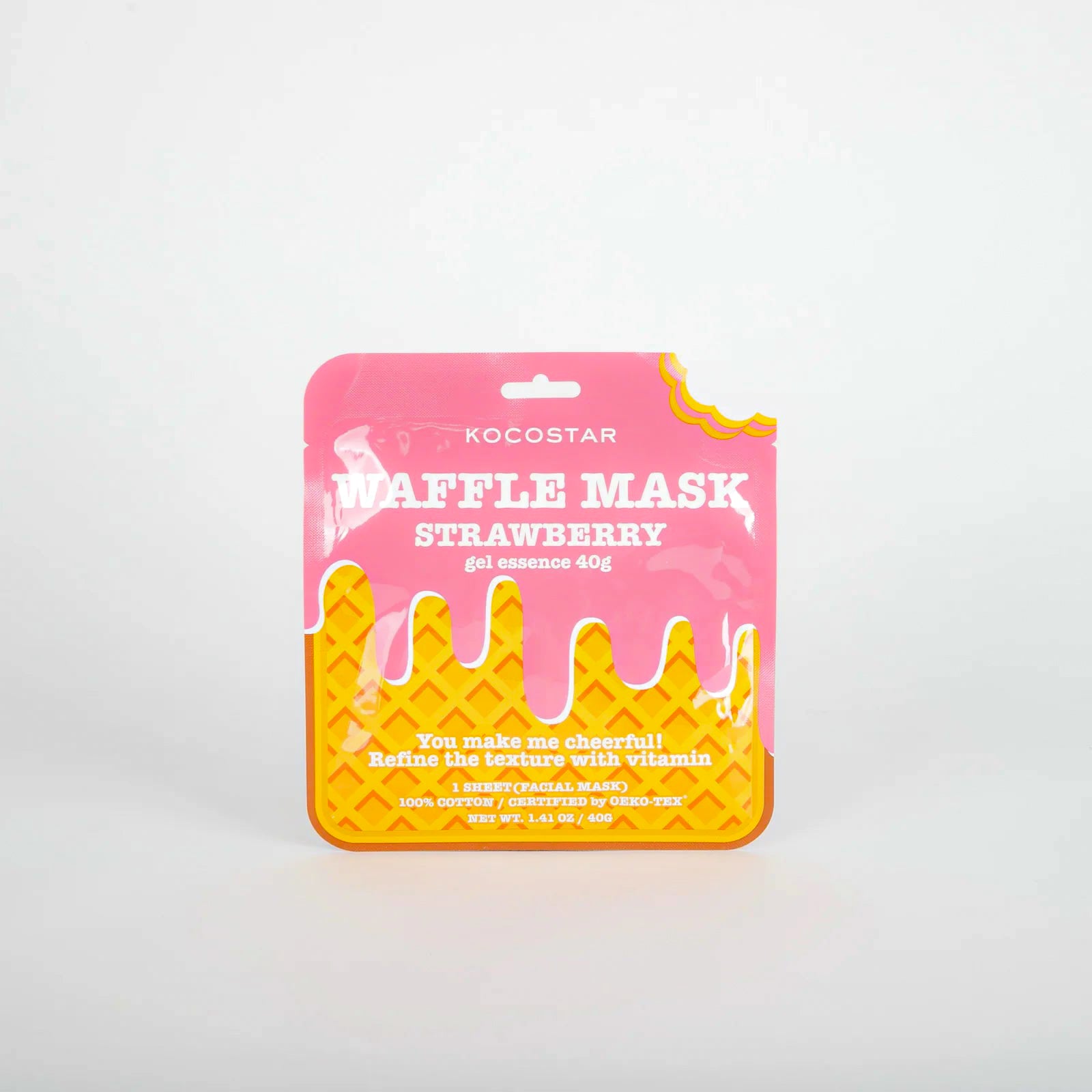 Waffle Mask Strawberry Kocostar | Moshi Moshi Mart