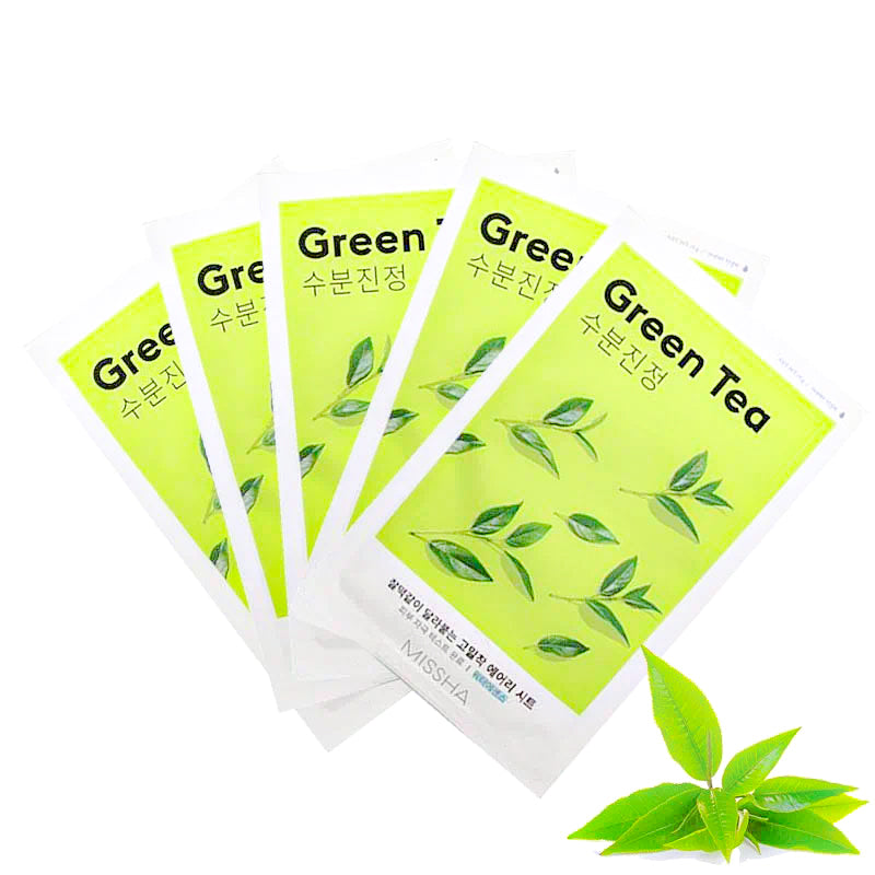 Green Tea Face Mask Missha multiple pack | Moshi Moshi Mart