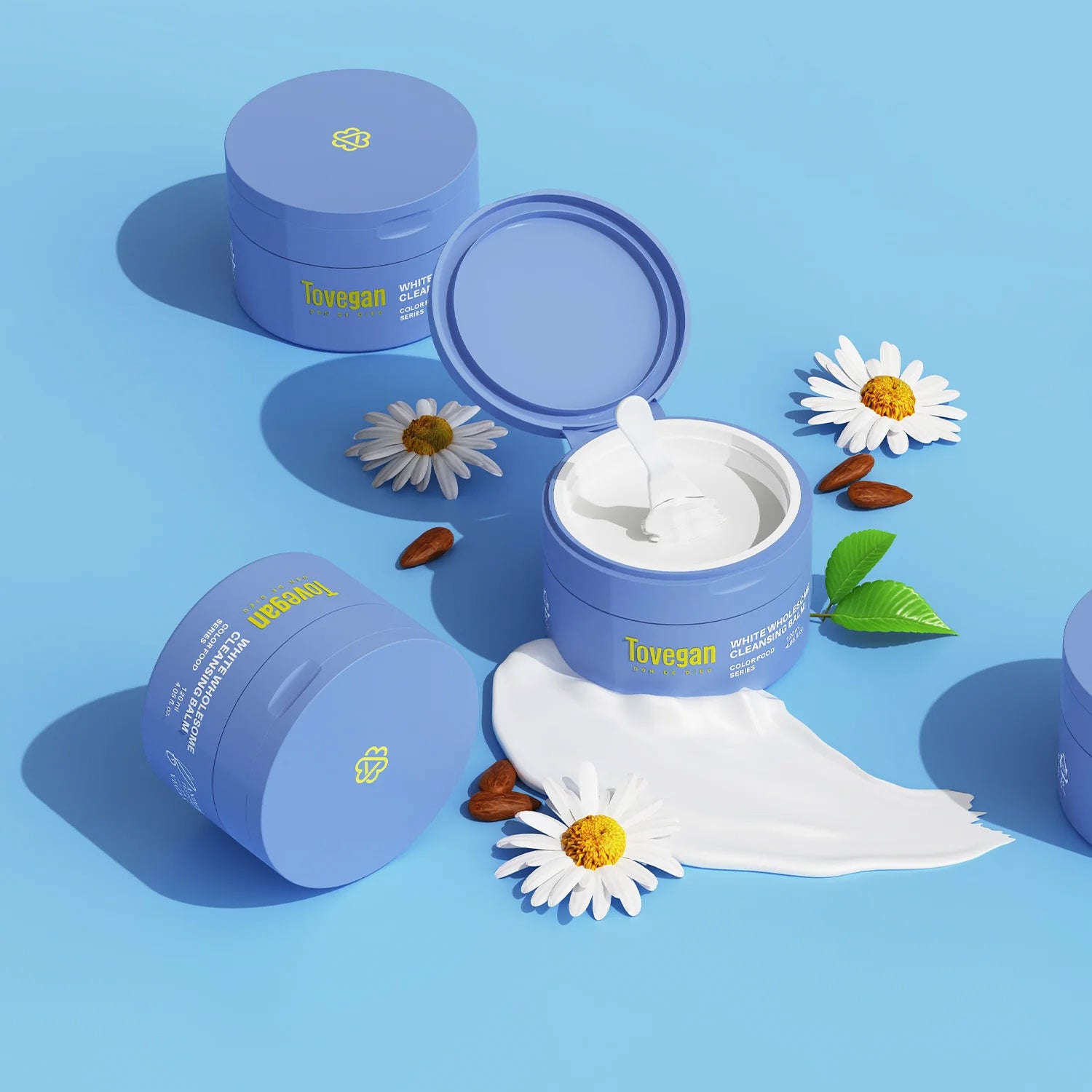 White Wholesome Cleansing Balm Tovegan | Moshi Moshi Mart